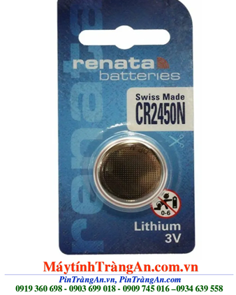 Renata CR2450; Pin Renata CR2450 lithium 3V chính hãng Renata Thụy Sĩ 